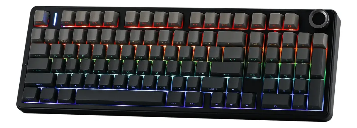 Teclado Mecánico Inalámbrico Aula F99 PRO  (negro/gris) 