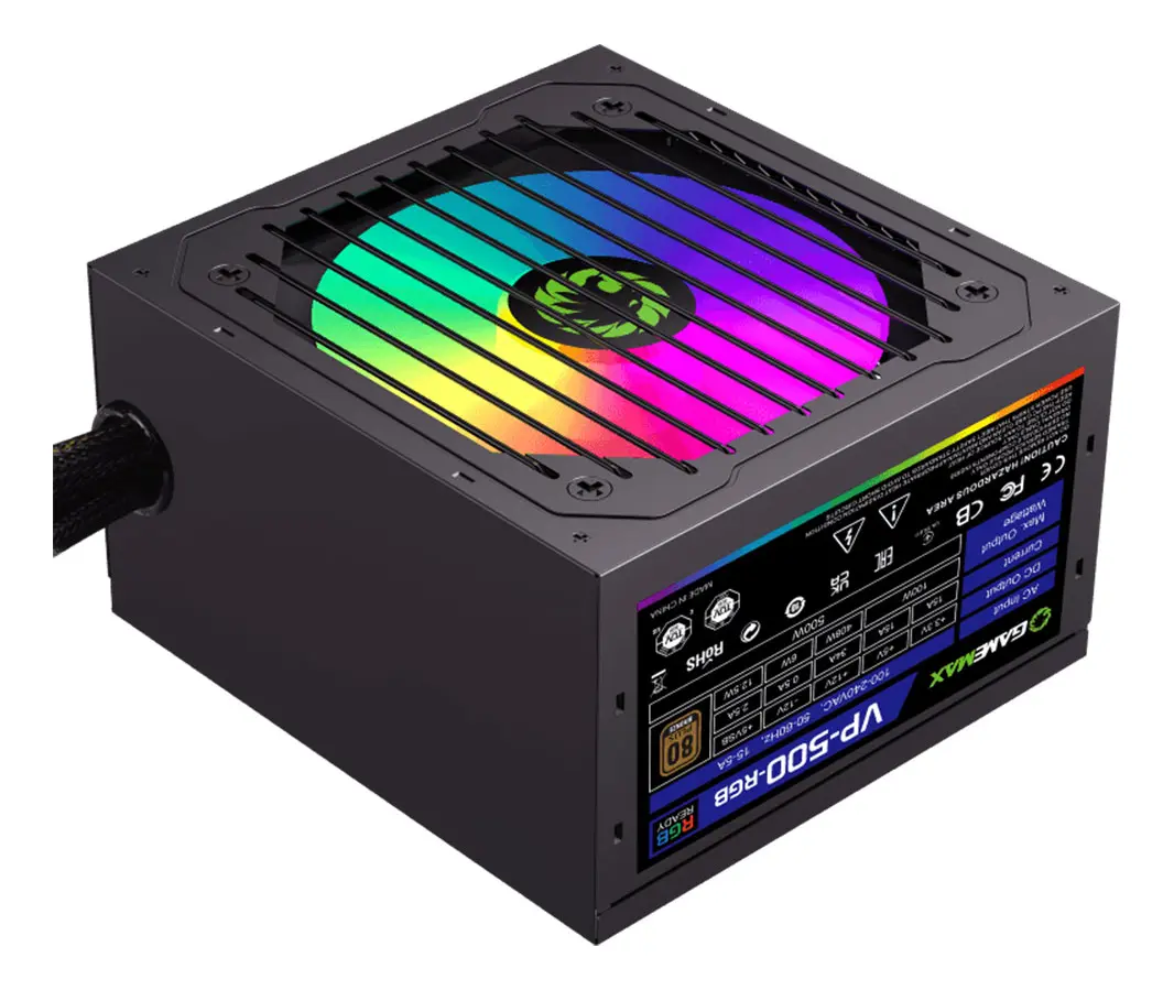 Fuente 500w Gamemax 80 Plus Bronze Vp-500-m-rgb