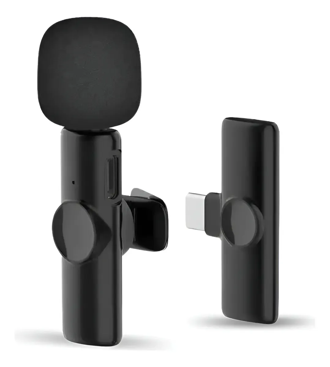 Micrófono Tipo C Inalámbrico K11 Corbatero Negro Streaming Celular item3087