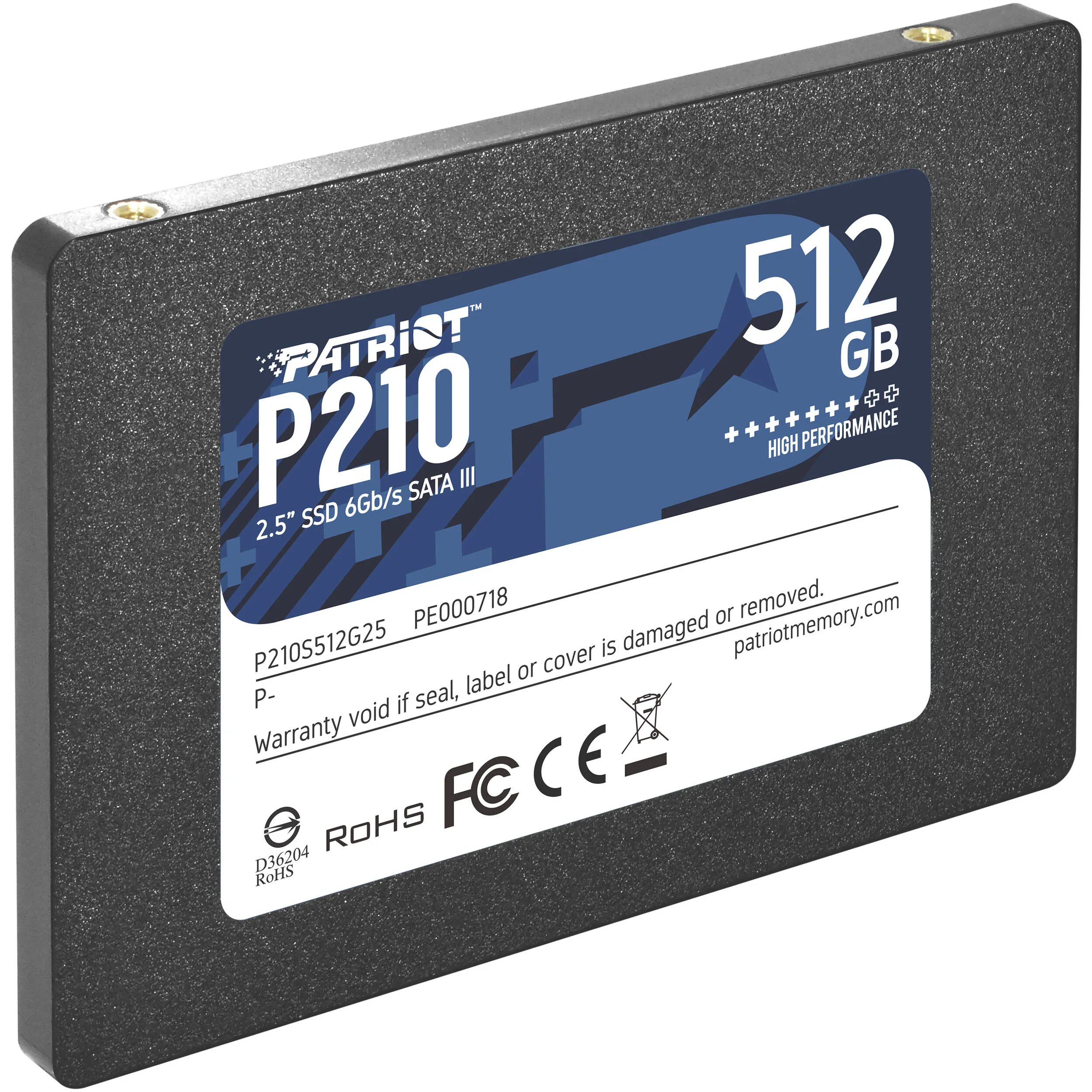 Disco Ssd Patriot P210 Solid 512gb Sata3