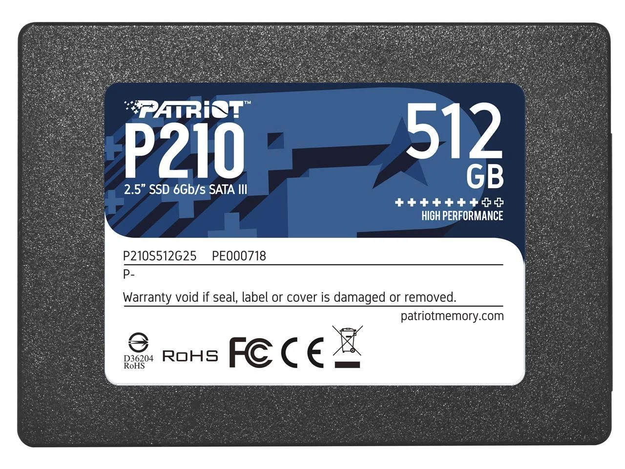 Disco Ssd Patriot P210 Solid 512gb Sata3