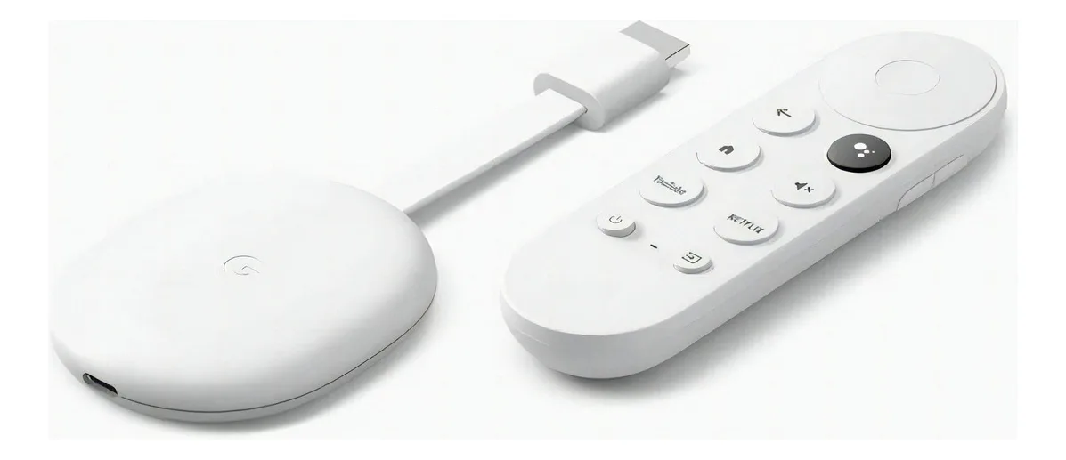 Google Chromecast 4 generación con Google TV blanco
