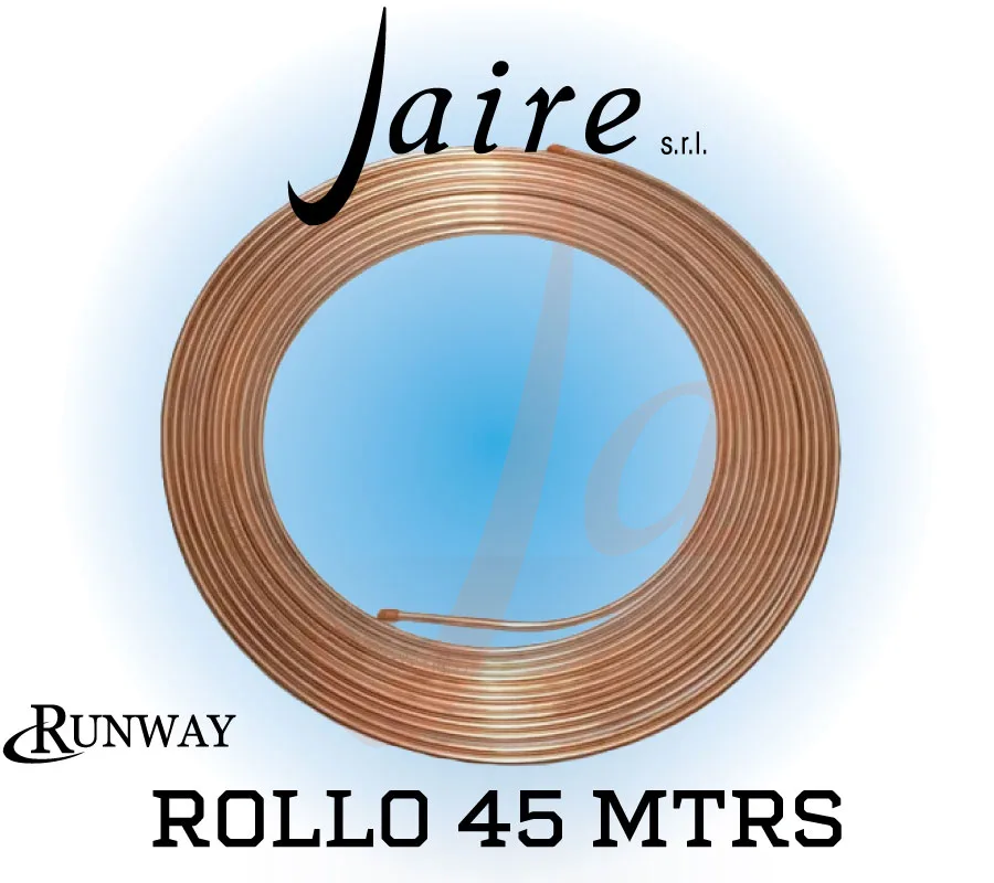 CANO COBRE 5/8 POR METRO ROLLO 45MTS E0,8 ESTA EN UNA BOBINA