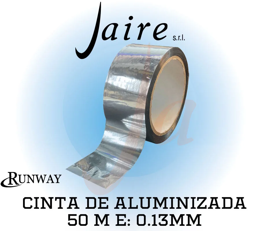 CINTA ALUMINIZADA 48MMX50M E:0.13MM 