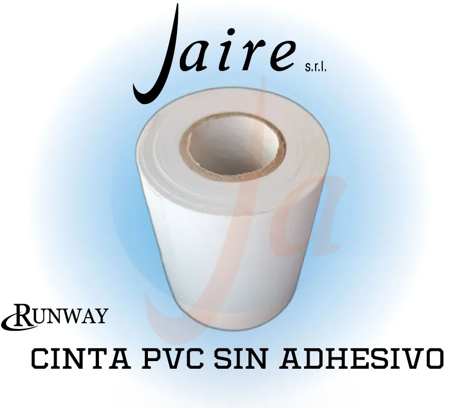 CINTA PVC SIN ADHESIVO BLANCA 70MMX20M E:0.10MM