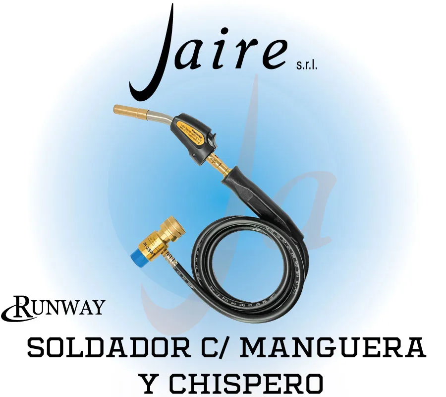 SOLDADOR CON MANGUERA Y CHISPERO