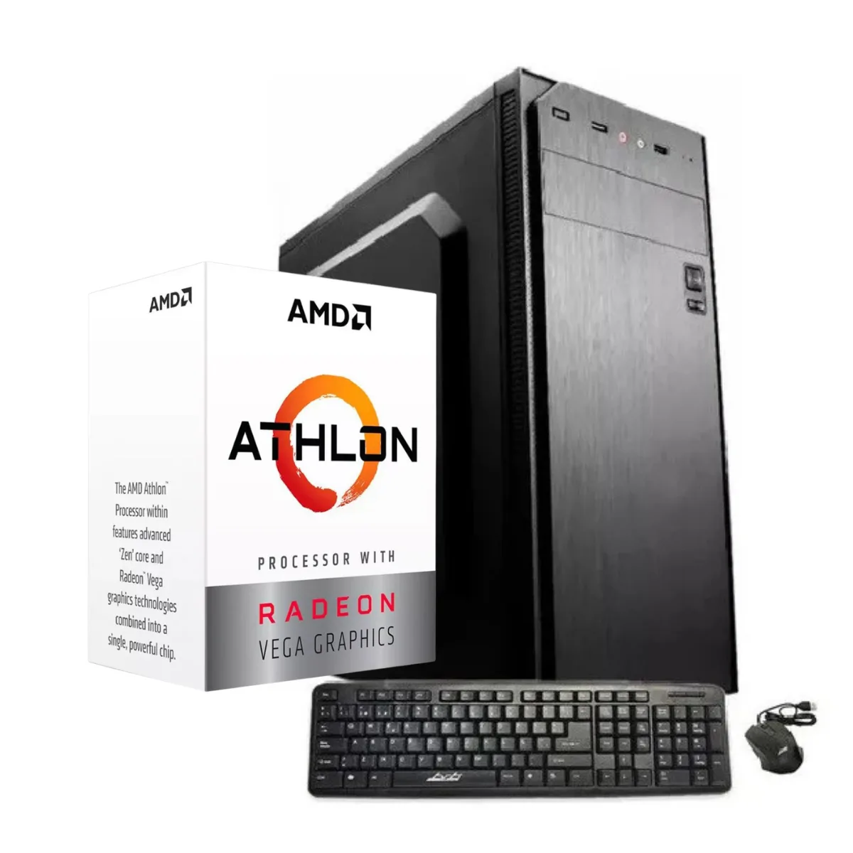 Pc Armada Amd Athlon 3000g - Disco Sólido Ssd 240 Gb - Ram 8 Gb