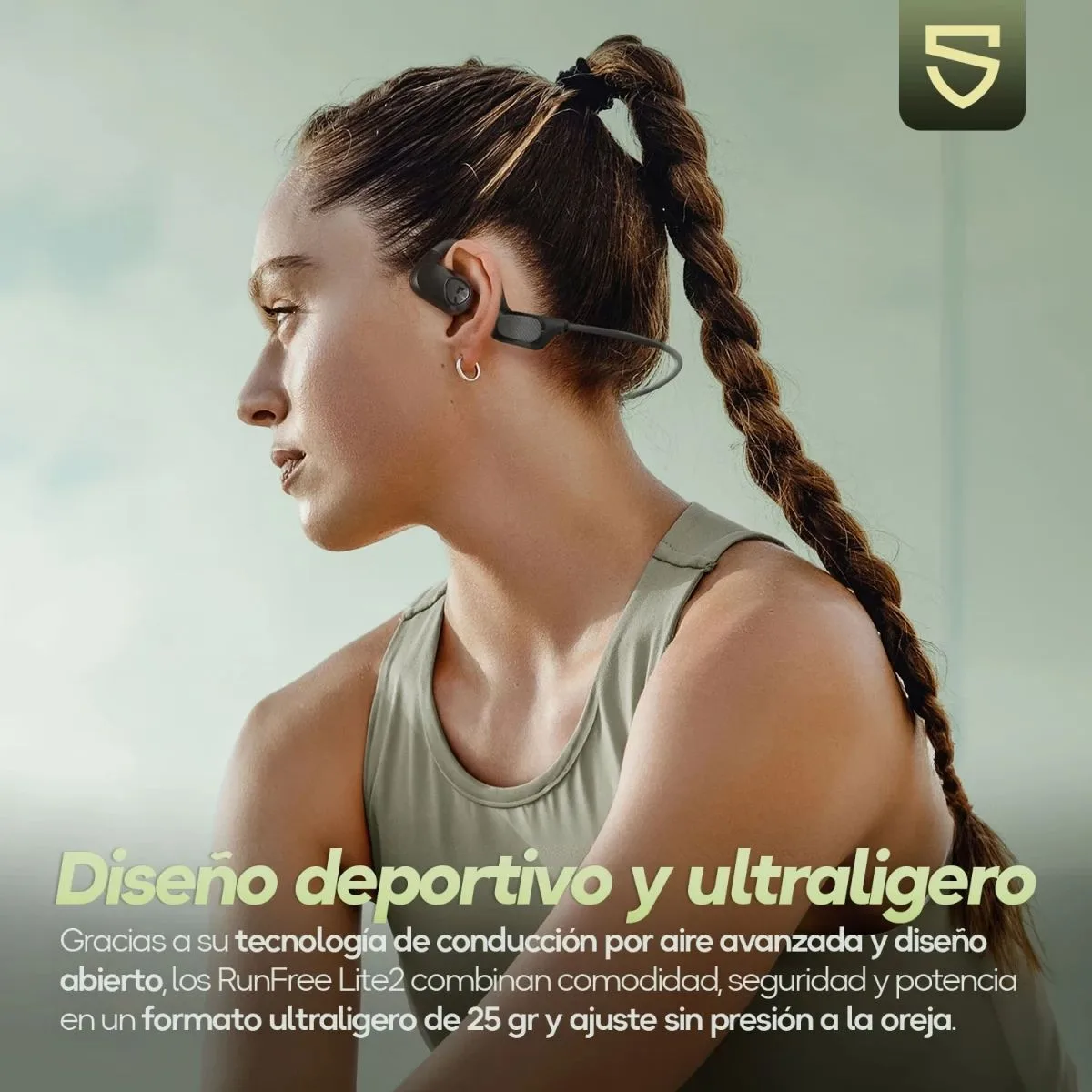 Auriculares SoundPEATS RunFree Lite – Deportivo 15 h de autonomía