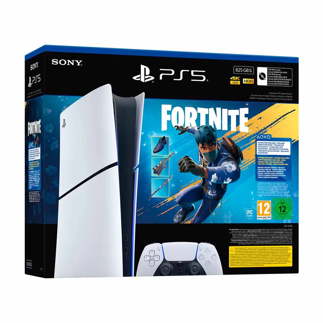 Sony Playstation 5 Slim Ps5 Digital - Fortnite Bundle