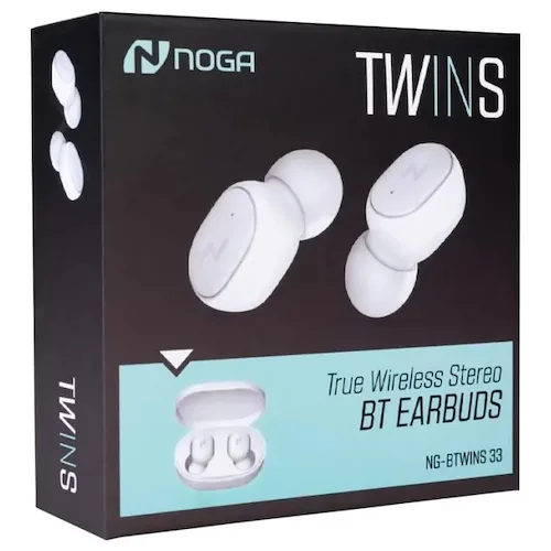 Auriculares Bluetooth Noga BTWINS 33 In Ear Blanco