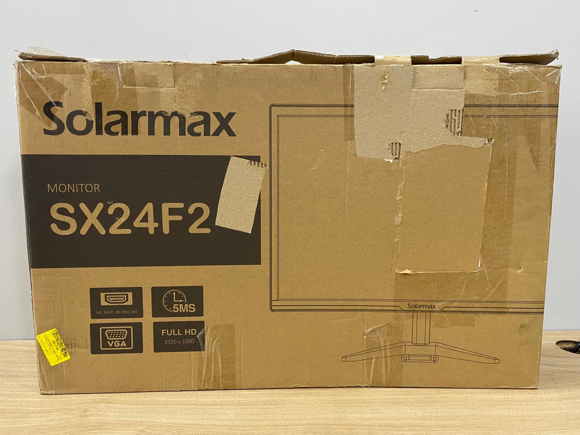 Monitor Solarmax Sx24f 24 Full Hd Hdmi Vga 5ms 75hz Linea de pixeles zona derecha (Outlet)