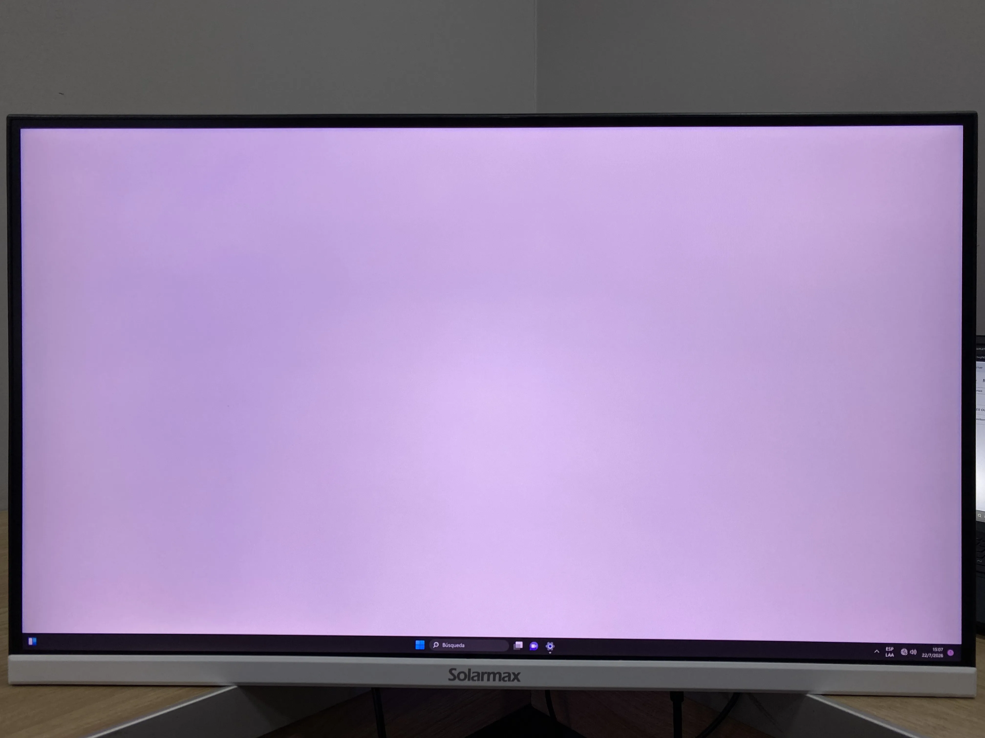 Monitor Solarmax White Frameless Gaming 27 Pulgadas SX27F1GW Falla HDMI (OUTLET)