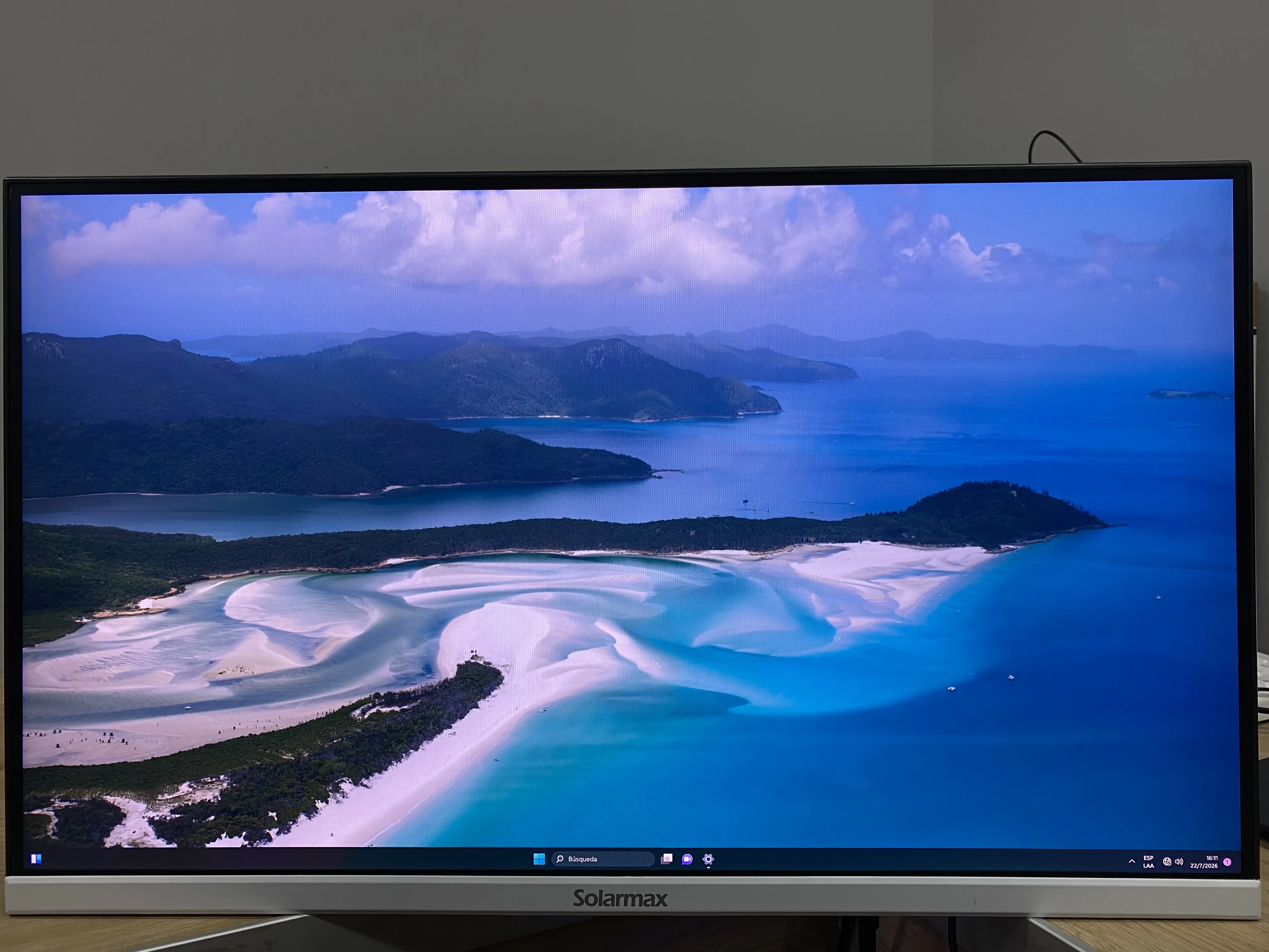 Monitor Solarmax White Frameless Gaming 27 Pulgadas SX27F1GW Pixel Muerto zona derecha (OUTLET)