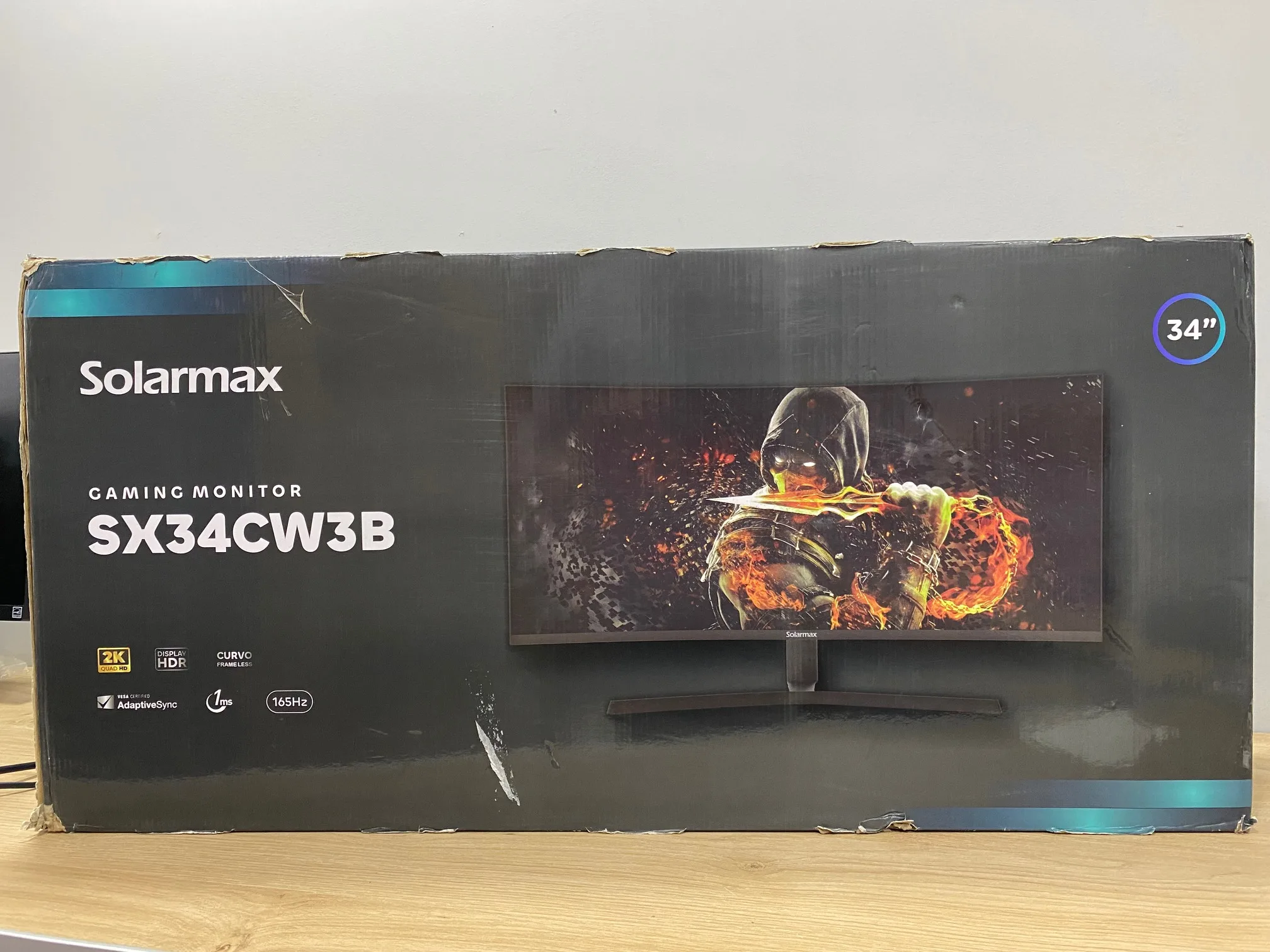Monitor Solarmax SX34CW3B 34 Pulgadas Caja Dañada (Outlet)