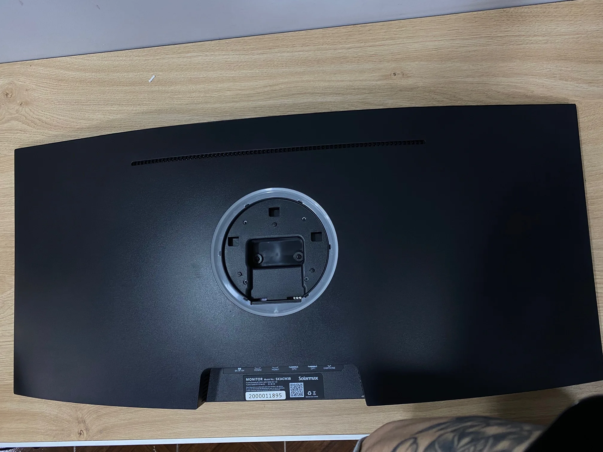 Monitor Solarmax SX34CW3B 34 Pulgadas 1 PIXEL QUEMADO PARTE SUPERIOR DERECHA (Outlet)