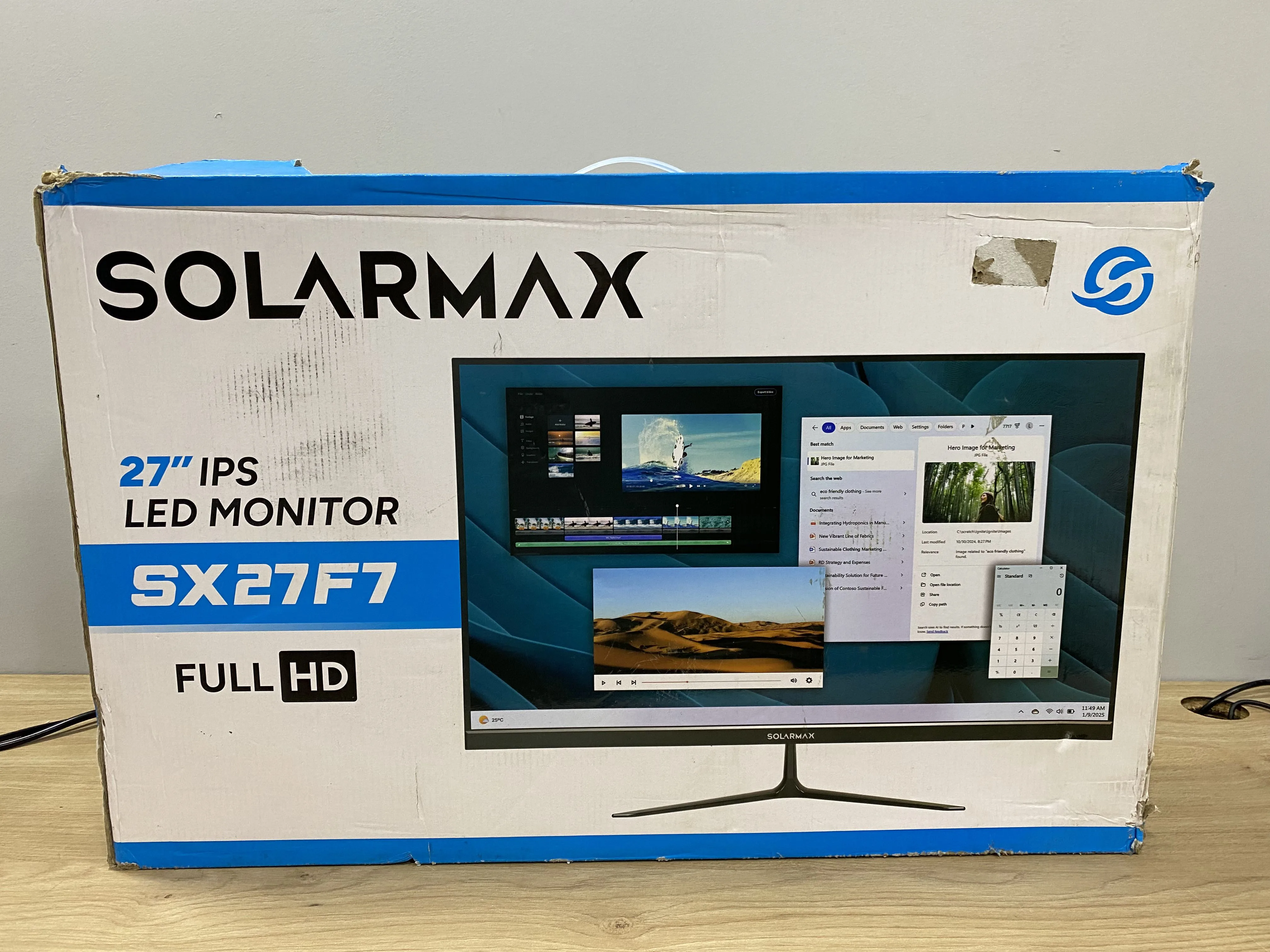 Monitor Solarmax SX27F7 27 Pulgadas 1 PIXEL QUEMADO PARTE SUPERIOR IZQUIERDA (Outlet)