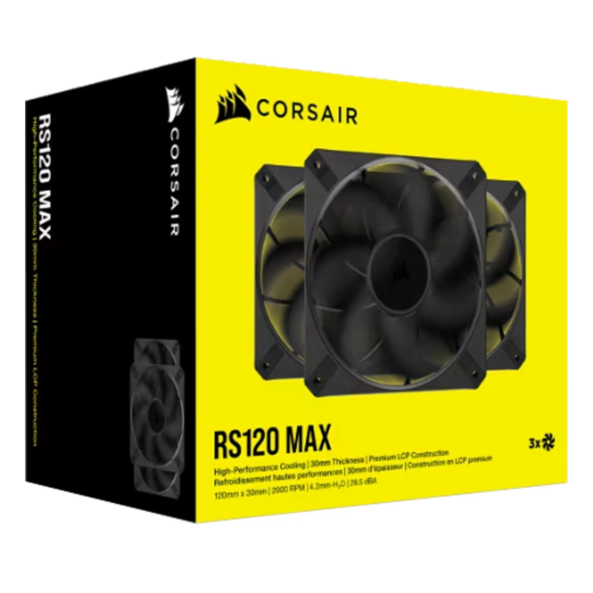 Fan Cooler Corsair Rs120 Max X2 120mm Negro Co-9050171-ww (Outlet)