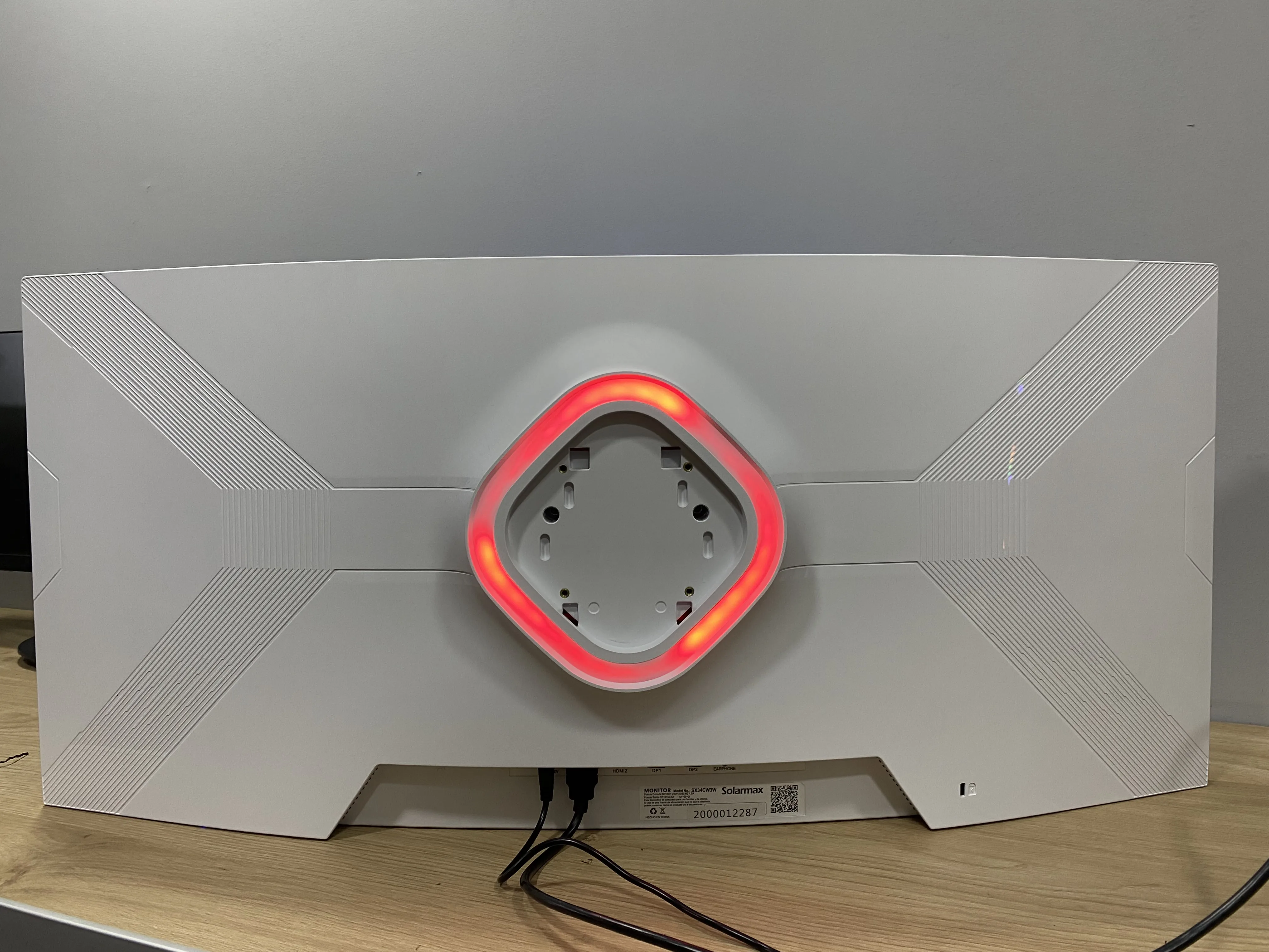 Ultra Wide Curved Monitor Solarmax White 34 pulgadas S/Base (Outlet)