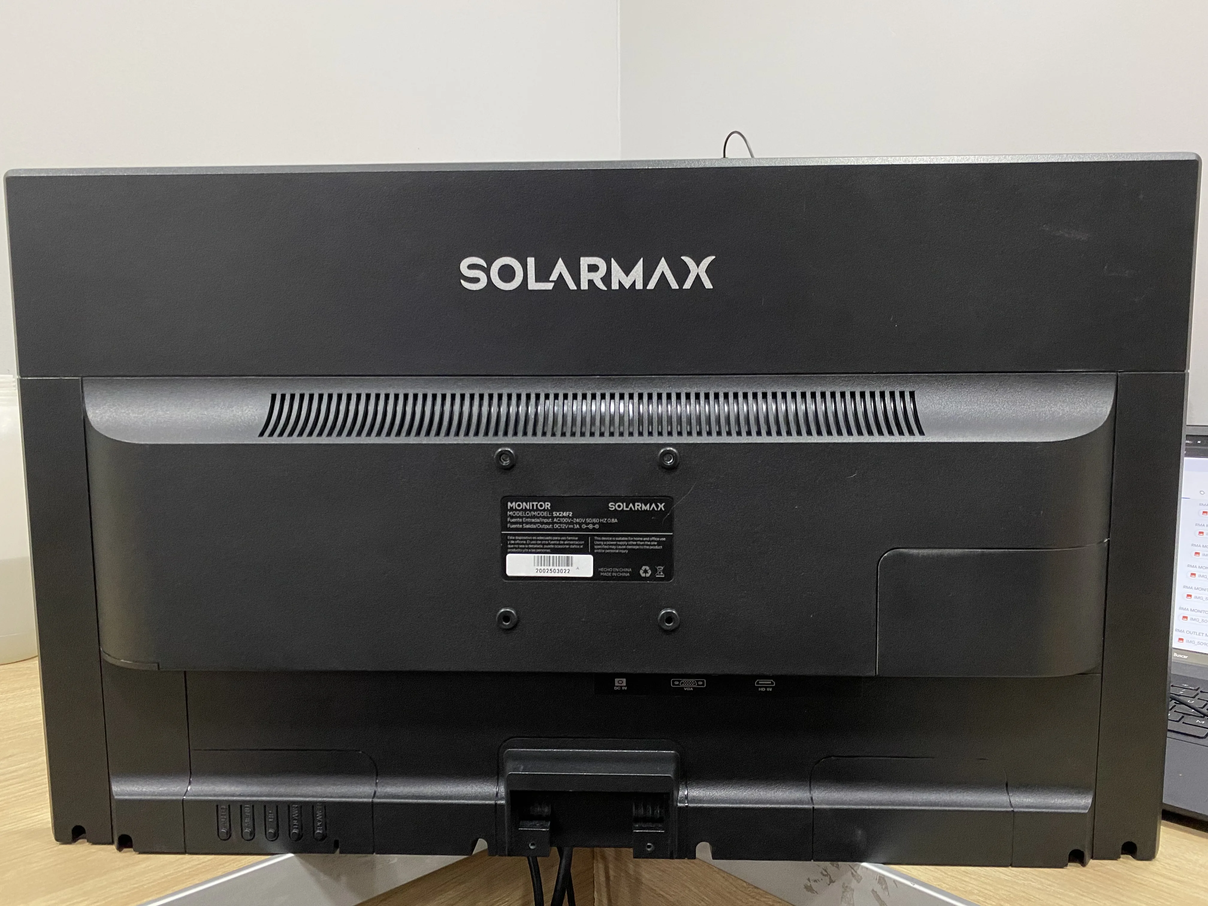 Monitor Solarmax Sx24f 24 Full Hd Hdmi Vga 5ms 75hz (Outlet)
