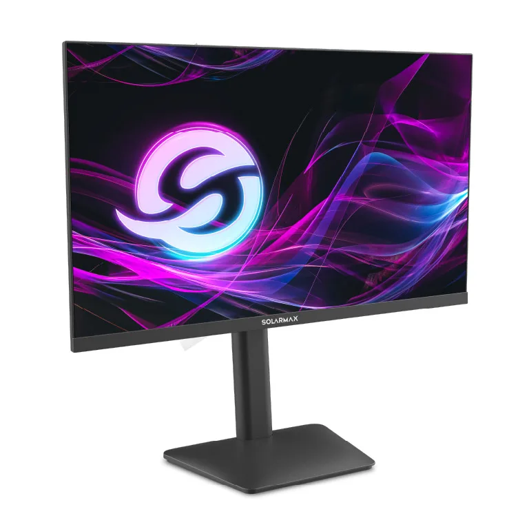 Monitor Solarmax Sx24f9gb 23.8 240hz 0.5ms Panel Ips Hdmi+dp Negro Base 180 Grados Vertical