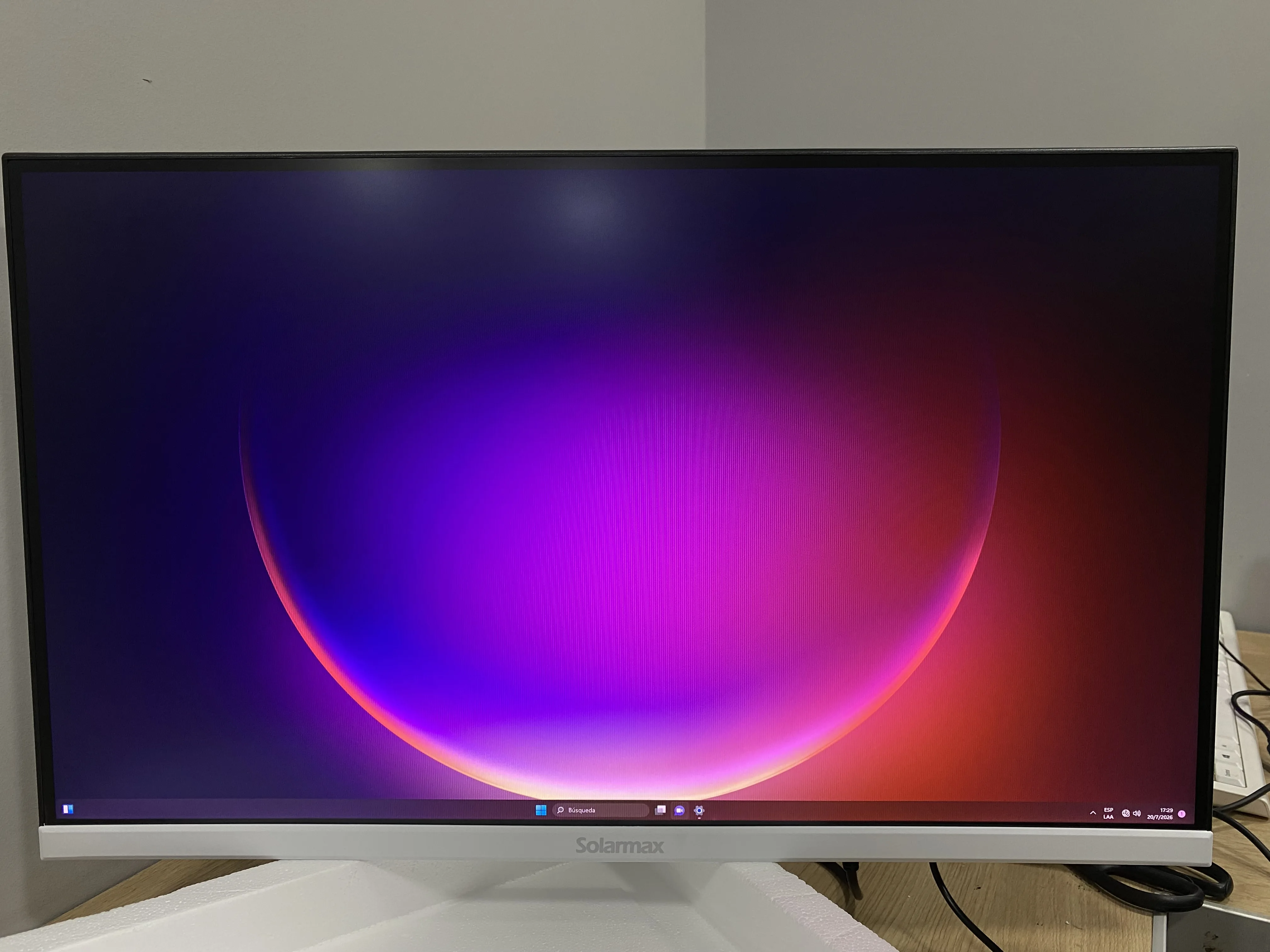 Monitor Solarmax White Frameless Gaming 27 Pulgadas SX27F1GW Pixel Muerto Zona inferior (OUTLET)