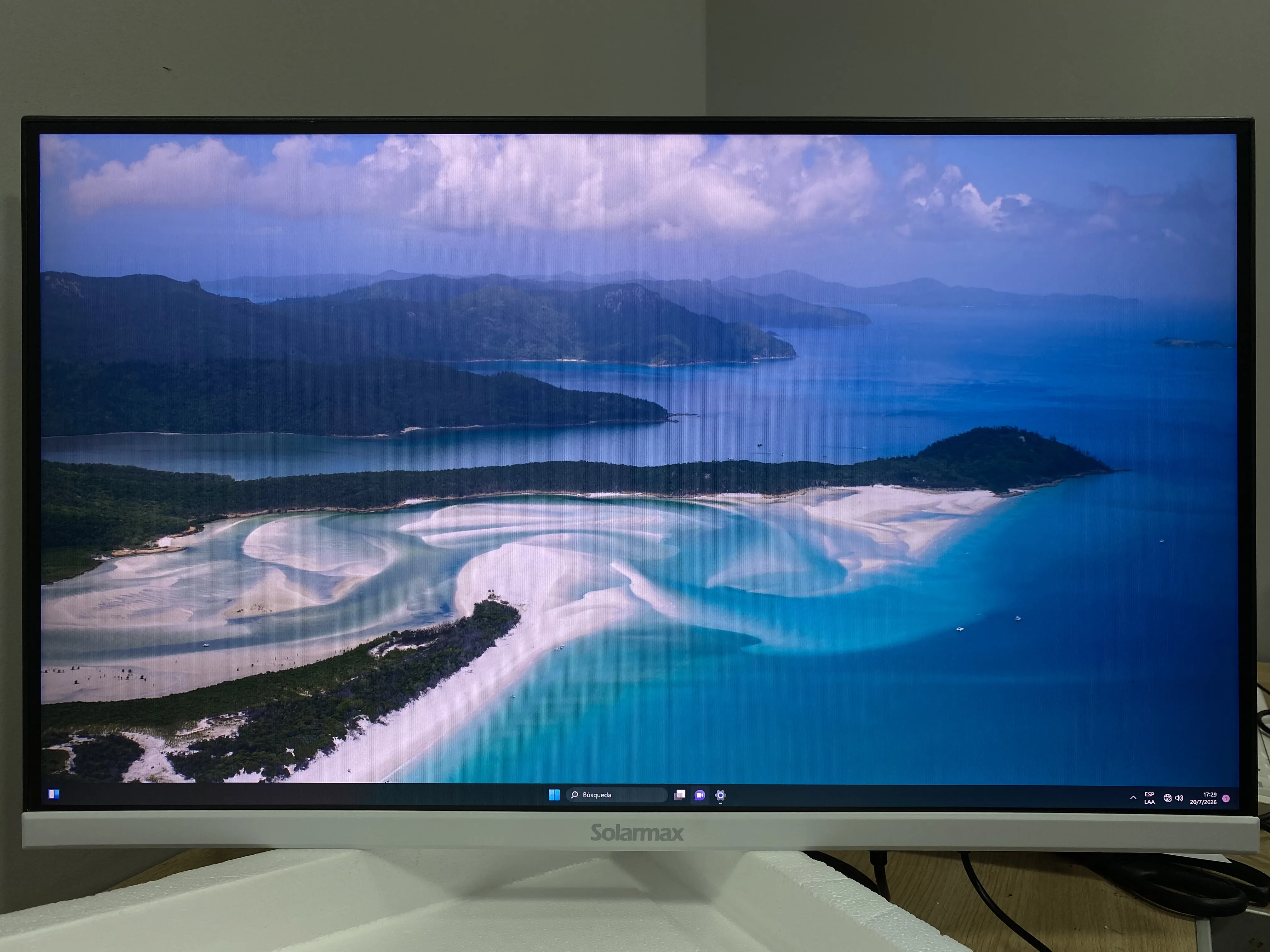 Monitor Solarmax White Frameless Gaming 27 Pulgadas SX27F1GW Pixel Muerto Zona inferior (OUTLET)