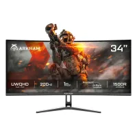 Monitor 34 Arkham Curvo R1500 200hz Va Uwqhd 1ms