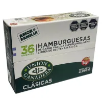 36 Hamburguesas clásicas Unión Ganadera 83grs + Pan Brioche + Aderezo