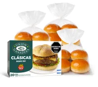 20 Hamburguesas Clásicas Unión Ganadera 83grs + Pan Brioche + Aderezo